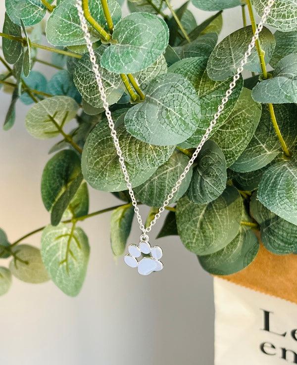 Elegante Cadena de Acero Inoxidable con Diseño de Pata de Plata