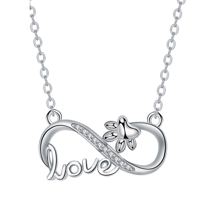 Siempre Conectados - Collar de Infinito con Huella en Plata