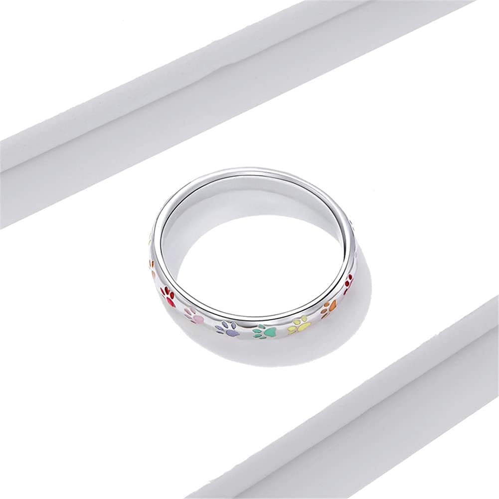 Anillo de Huella de Mascota en Plata Esterlina S925