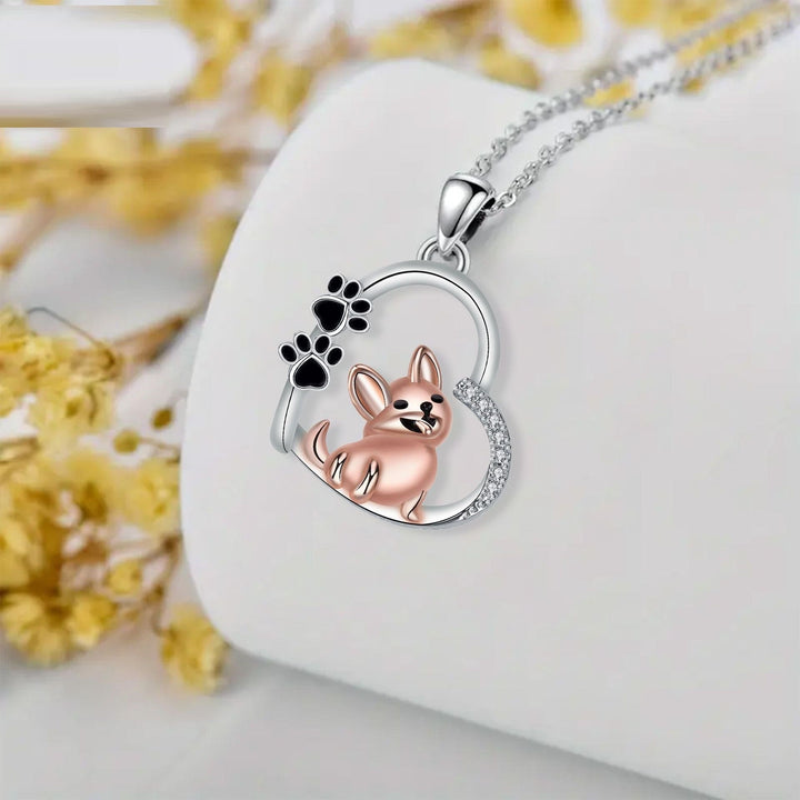 Collar Reconfortante de Amistad para Perros en Oro Rosa