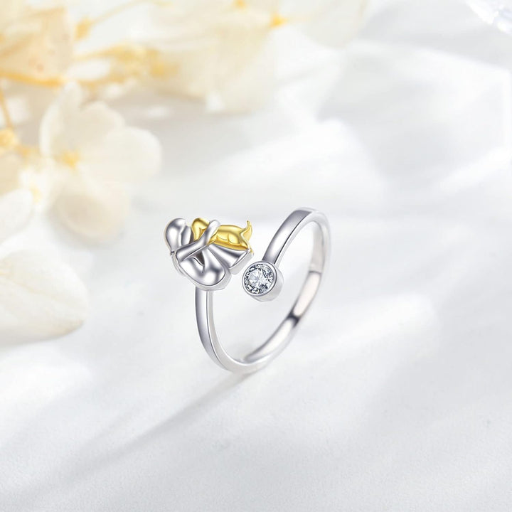 Anillo de Plata 925 Ajustable para Perros – Joyería Artesanal para Mujeres