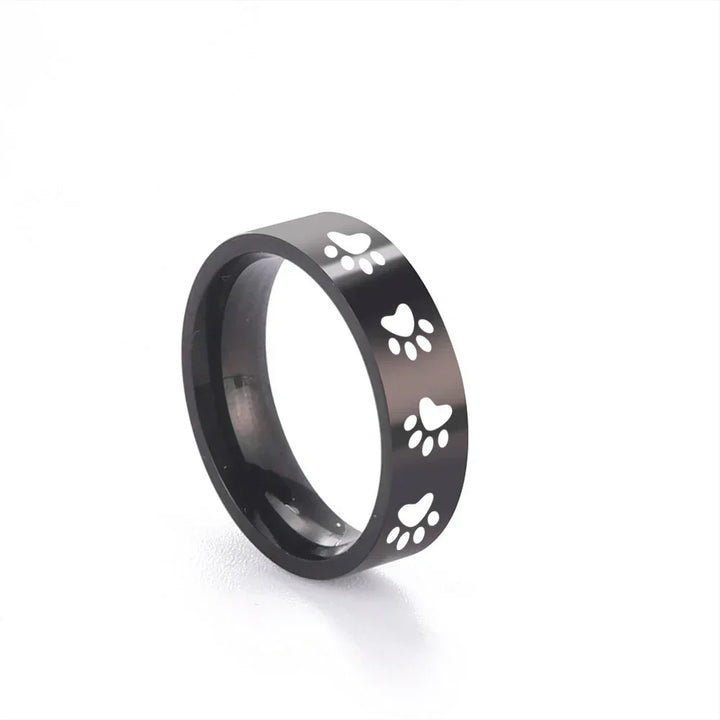 Anillo de Huella de RVS – Joyería Significativa para Amantes de los Animales