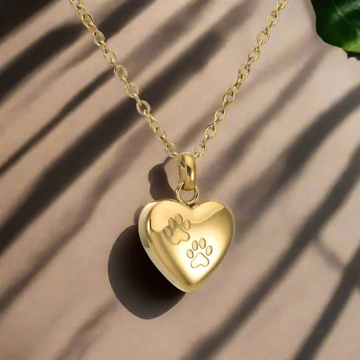 Collar de Recuerdo con Colgante en Forma de Corazón – Urna de Acero Inoxidable