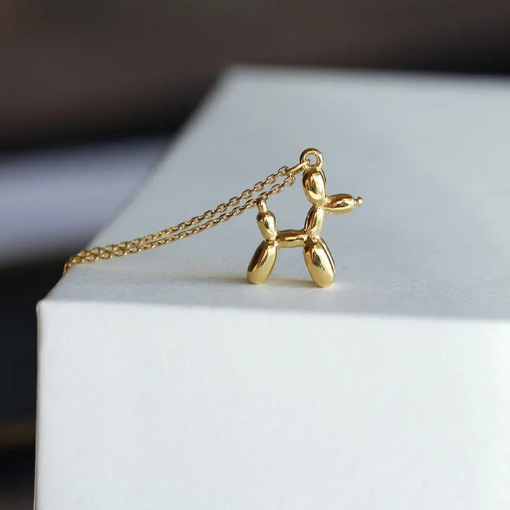 Collar de Perro con Diseño de Globo – Juguete Elegante para Damas con Colgante de Animal Dorado