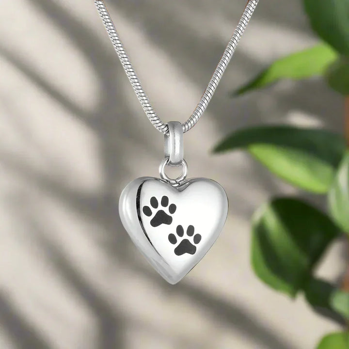 Collar de Recuerdo con Colgante en Forma de Corazón – Urna de Acero Inoxidable