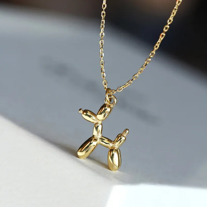 Collar de Perro con Diseño de Globo – Juguete Elegante para Damas con Colgante de Animal Dorado
