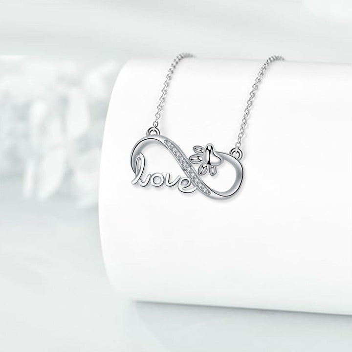 Siempre Conectados - Collar de Infinito con Huella en Plata